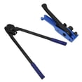 thumbnail image 2 of Poly Strapping Kit, Heavy Duty Manual PP/PET Strapping Tensioner Cutter And Sealer  For PET Plastic Strap For Packaging Medium And Small Sized Items Blue 2pcs, 2 of 8