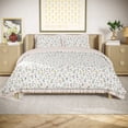 thumbnail image 2 of Beautiful 100% Cotton Botanical 3-Piece White Comforter Set, Full/Queen by Drew Barrymore, 2 of 6