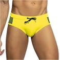 thumbnail image 2 of Kakii Men's Quick Dry Swim Briefs Bikini Swimsuit Board Shorts with Adjustable Drawstring, 2 of 7