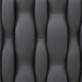 thumbnail image 6 of Rollie Canopy Vegan Leather Upholstered Queen Bed Frame In Black, 6 of 7
