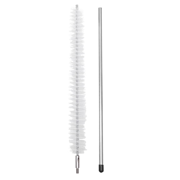 1pc Lengthen Handle Washing Machine Cleaning Brush Dryer Hair Dryer Washing Machine Exhaust Port Duster Cleaning Tool for Home (Brush Head   Stainless Steel Rod White)