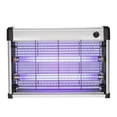 thumbnail image 1 of Lámpara matamoscas eléctrica para interiores y exteriores, luz LED, enchufe plano de EE. UU., 20W, 110V, 1 of 10