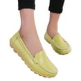 thumbnail image 3 of Juosiy Women's Non Slip Work Shoes Comfortable Dressy Loafers Casual Round Toe Moccasins Driving Flats, 3 of 7
