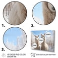 thumbnail image 3 of Designart "Alpacas beautyful Alpacas III" Animals Floater Framed Wall Art Print, 3 of 7