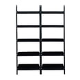 thumbnail image 6 of Lean To Shelf Units With 5 Shelves in Black - Set of 2 Pieces, 6 of 6