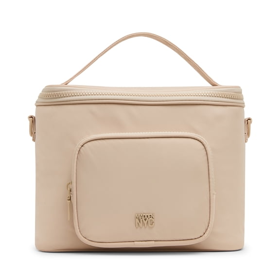 Madden NYC Women's Front Pocket Lunchbox, Khaki, Made for Portable Food Storage for Workday Meals and Travel