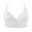 White, variant on Dealovy Plus Size Bras for Women Wireless Full Coverage Adjustable Strap Graphic Print Everyday Bras