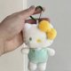 thumbnail image 1 of hello Cartoon Red Glasses Apron Keychain Plush Toy Backpack Doll Plush Keychain for Women Style 38, 1 of 1