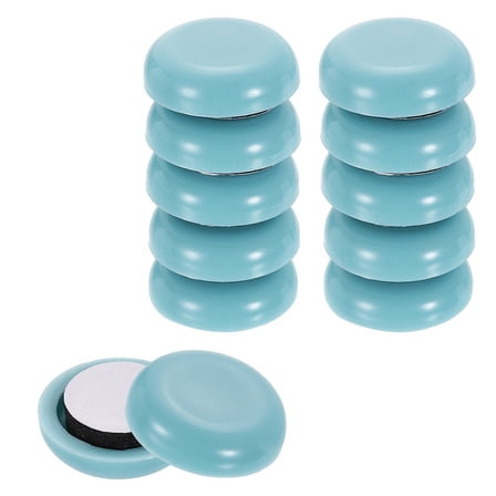 12Pack Furniture Slider, 3/4 Inch Round Adhesive Furniture Moving Pad, Sky Blue