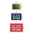 thumbnail image 5 of Signs ByLITA Classic Framed Put Your Dishes in the Sink Sign (Ivory/Dark Brown) - Small, 5 of 6