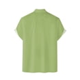 thumbnail image 5 of YUHAOTIN Male Men's Hawaii Shirts Mens Shirt Casual Loose Short Sleeved Beach Shirt Beachy Tops Button up Short Sleeve Shirts for Men, 5 of 6