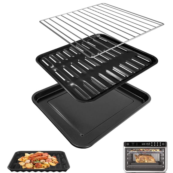 GCQ 3 IN 1 Replacement Parts Air Fryer Grill Pan for Ninja Foodi DT251 Digital Air Fryer Countertop Oven, Air Fryer Grill Plate Crisper Plate Rack Accessories Replacement Parts Tray