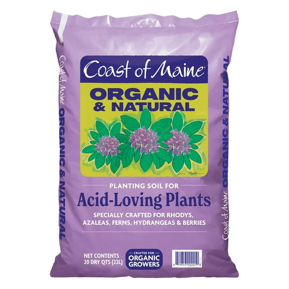 Coast of Maine Organic and Natural Planting Soil for Acid-Loving Plants, 20 qt