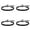 Black 4Packs, variant on Handmade Tibetan String Bracelet Adjustable Woven Rope Knot Friendship Bracelets for Men and Women, 4PCS, 18 cm, Black 4Packs