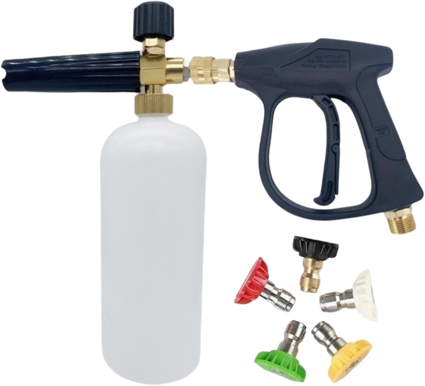 Car Wash Gun Kit with Foam Sprayer and 5 Nozzles for Vehicle Cleaning