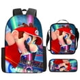 thumbnail image 2 of Super Mario Bros Schoolbag Cartoon Anime Backpack Mario Mochilas Escolares Super Mario Shoulder Bag Pencil Case Three-Piece Set, 2 of 4
