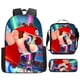 thumbnail image 2 of Super Mario Bros Schoolbag Cartoon Anime Backpack Mario Mochilas Escolares Super Mario Shoulder Bag Pencil Case Three-Piece Set, 2 of 4
