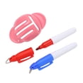 thumbnail image 1 of Golf Ball Triple Track 3 Line Marker Stencil for Alignment Portable Slotted Alignment Kit Ideal for Golf Enthusiasts, 1 of 7