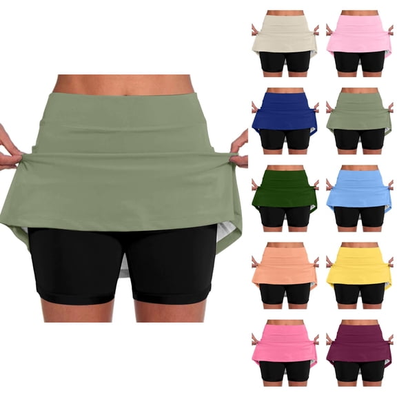 Golf Skorts for Women with Pockets Summer Dressy Pickleball Tennis Skorts Skirts Basic Athletic Skort