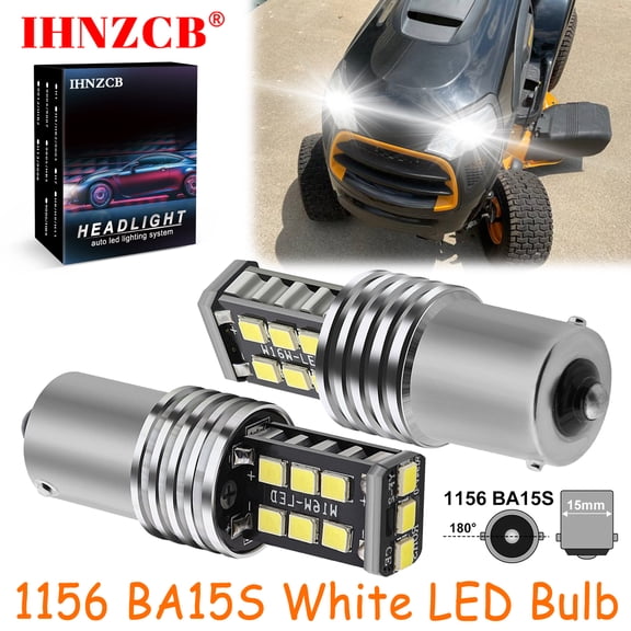 IHNZCB for Poulan Pro Pp19a42 Headlamp Headlight Lawn Tractor 2x Bright Led Light Bulbs