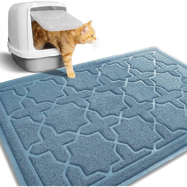 Alfombrilla Yimobra Liter Lock para gatos, de malla, 90 x 60 cm, resistente al agua