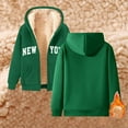 thumbnail image 4 of New York Zip Up Hoodies for Women 2026 Fall Winter Fleece Lined Sweatshirt with Pockets Streetwear Hooded Jackets, 4 of 5