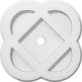 thumbnail image 1 of Ekena Millwork CMP10CE-01000 10 in. OD x 1 in. ID Square Charlotte Architectural Grade PVC Contemporary Ceiling Medallion, 1 of 1