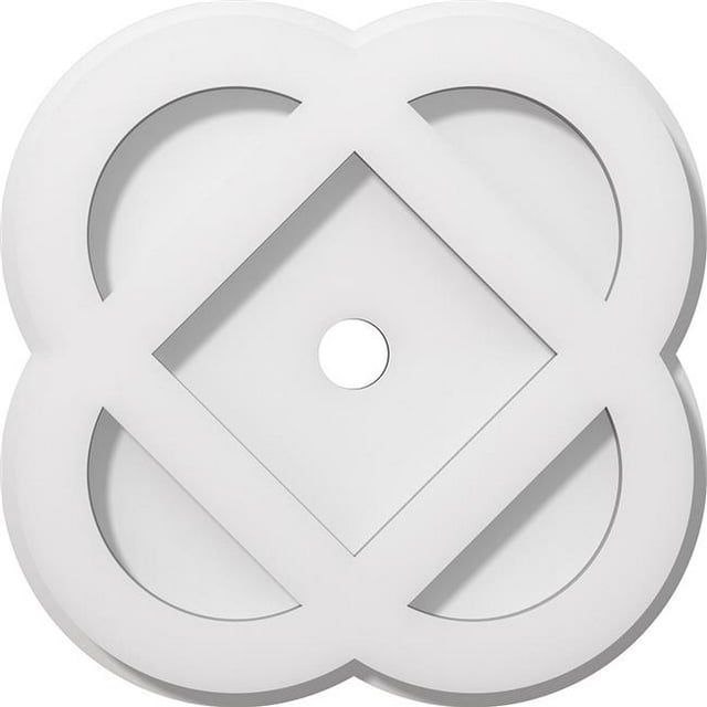 Ekena Millwork CMP10CE-01000 10 in. OD x 1 in. ID Square Charlotte Architectural Grade PVC Contemporary Ceiling Medallion