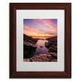 thumbnail image 2 of Trademark Fine Art "Beavertail Sunset" Canvas Art by Michael Blanchette Photography White Matte, Wood Frame, 2 of 3