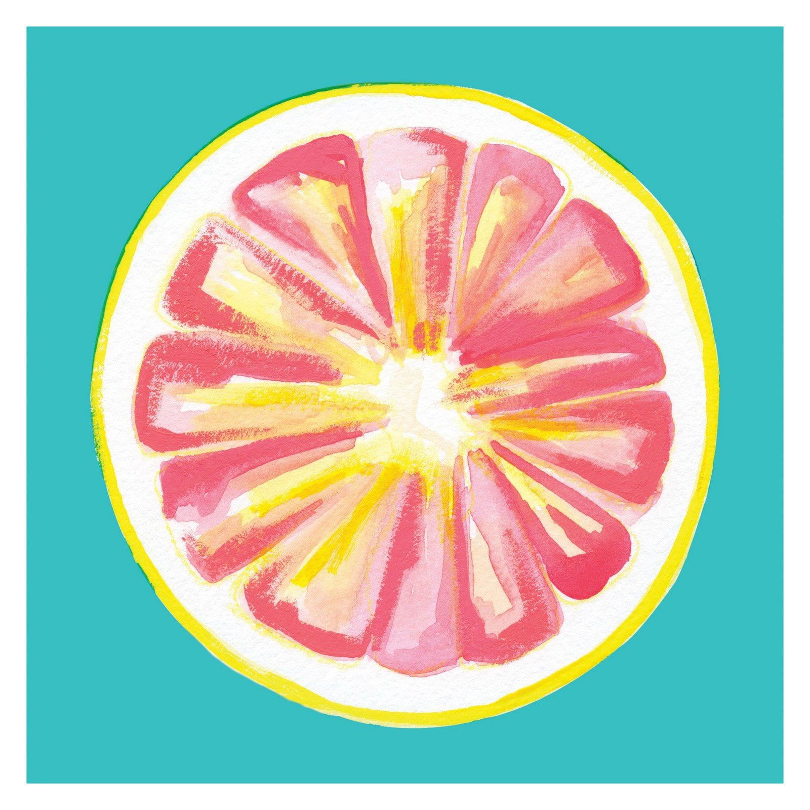 Marmont Hill "Grapefruit" by Molly Rosner Painting Print on Wrapped Canvas