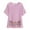 Pink, variant on Feancey Linen Tops for Women Vintage Floral Printed Summer T Shirts Short Sleeve Casual Round Neck Blouse Beach Vacation Loose Tee Top On Sale Black XL