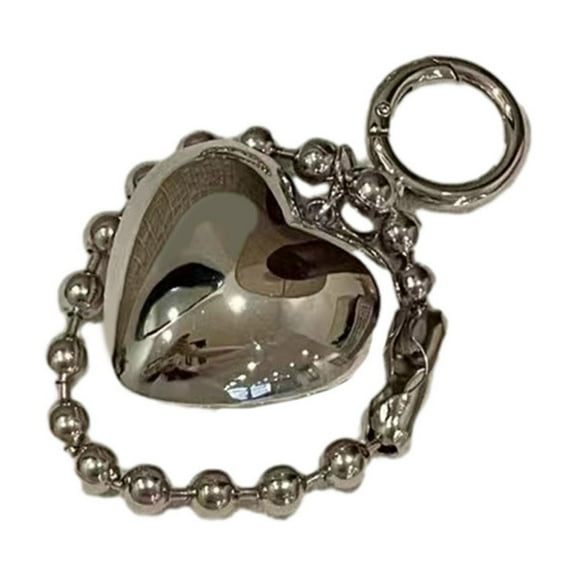 Necvior Heart Keychain Bag Charm Cute Bag Pendant Beads Chain Keys Rings Backpacks Keys Holder Perfect Gift for All Ages