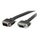 C2G Select (VGA) (M) (VGA) (F) 6 ft 6ft Select VGA Video Extension Cable M/F - In-Wall CMG-Rated - Câble d'Extension VGA - HD-15 à HD-15 - - Noir – image 2 sur 4