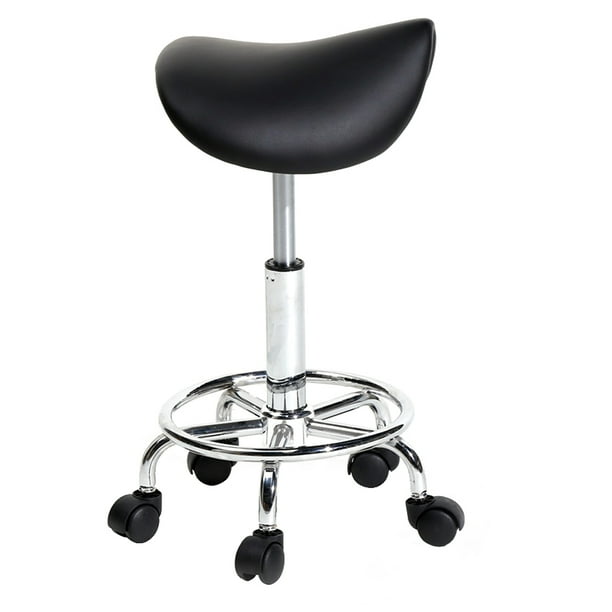 Winado Saddle Salon Stool,Rolling Ergonomic Swivel Chair,Bar Stool