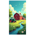 thumbnail image 1 of Barn Farm Scene Backdrop Banner for Photography Rustic Tractor Countryside Background Yard Party Events Bedroom Decor Studio Decorations Summer, 1 of 4