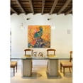thumbnail image 4 of "Afrikarma Peacock" Painting Print on Wrapped Canvas, 4 of 7