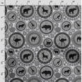 thumbnail image 3 of Soimoi Animals Print, Poly Taffeta Fabric, Decor Sewing Fabric by The Yard 56 Inch Wide, Decorative Fabric for Outdoor Upholstery, Umbrellas and Home Accents, Dark Gray, 3 of 5