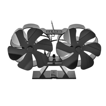 

ankishi Wood Stove Fan Upgrade 12 Blades Powered Stove Fan Fireplace Stove Fan Increased Efficient Fireplace Stove Accessories for Large Room Log Burner Fireplace Top modern