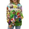 thumbnail image 6 of Mario Hoodie 3D Print Pullover Hooded Long Sleeve Sweatshirts Tops Blouse with Pocket for Mens Womens, 6 of 6
