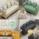 thumbnail image 5 of Simple Modern Living Room Sofas Single Sofa Chair Living Room Furniture Small Sofa Family Bedroom Cloth Lounge Lazy Sofa Home My Lux Decor Round, 5 of 12