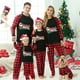 thumbnail image 2 of Pijamas familiares a juego de Navidad, Santa Hustle Christams en julio, negro, manga larga, conjuntos de pijamas, 2 of 4