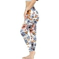 thumbnail image 3 of DISNIMO Flower Printed Yoga Leggings for Women High Waist, Women's Workout Leggings Tummy Control, Breathable Yoga Pants Leggings for Yoga Gym Running, Multicolor, 2XL, 3 of 6
