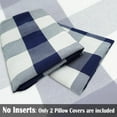 thumbnail image 3 of Navy Blue Buffalo Check Pillow Covers 18x18 Set of 2 Blue Bufflao Plaid Outdoor Pillow Covers Navy Blue Throw Pillows for Farmhouse Christmas Decor, 3 of 6