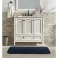 thumbnail image 2 of Garland Rug Gramercy Washable Polypropylene Navy Bathroom Runner, 22” x 60”, 2 of 7