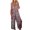 Gray jumpsuits for women, variant on Dianli Jumpsuits for Women Loose Wide Leg Vintage Graphics Pocket Strap Long Jumpsuits Overalls Summer Formal Western Print V-Neck Sleeveless Maxi Rompers Dark Blue l