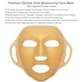 GELMAY 2 Pack Gold Moisturizing Face Mask Silicone Facial Mask Sheet