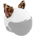 thumbnail image 6 of Cat Ears for Helmet Plush Ears Adhesive Velcro Helmet Accessory for Bicycle Motorcycle Smooth Surfaces Helmet Decor, 6 of 6