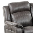 thumbnail image 3 of Fabric Manual Loveseat with 2 Cupholders and Console, Gray, 3 of 5