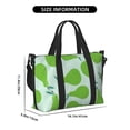 thumbnail image 2 of Travel Duffle Bag Cute Pear Green Fruit Travel Tote Bags Carry on Luggage Waterproof Weekender Bags with Top Handle Adjustable Shoulde Strap for Travel Gym, 2 of 5
