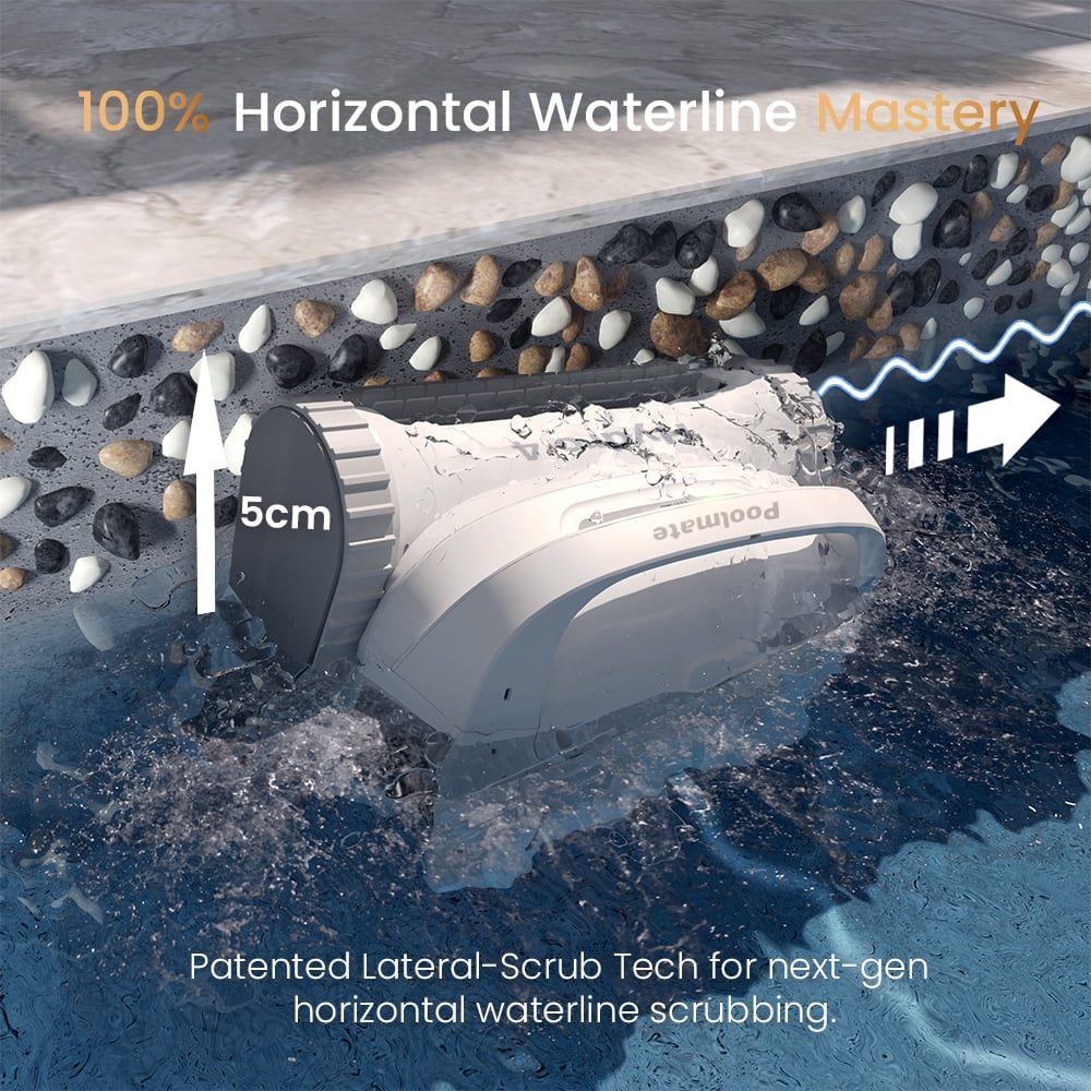 Hydro 4 Corded Pool Robot Vaacuum Cleaner with App Control 5070 GPH Strong Suction Power Wall-climing Waterline Floor Deep Cleaning for Inground Pools